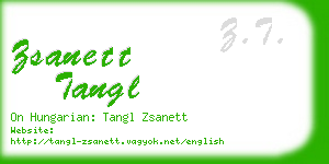 zsanett tangl business card